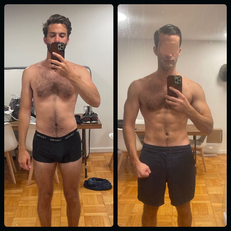 Client transformation before and after