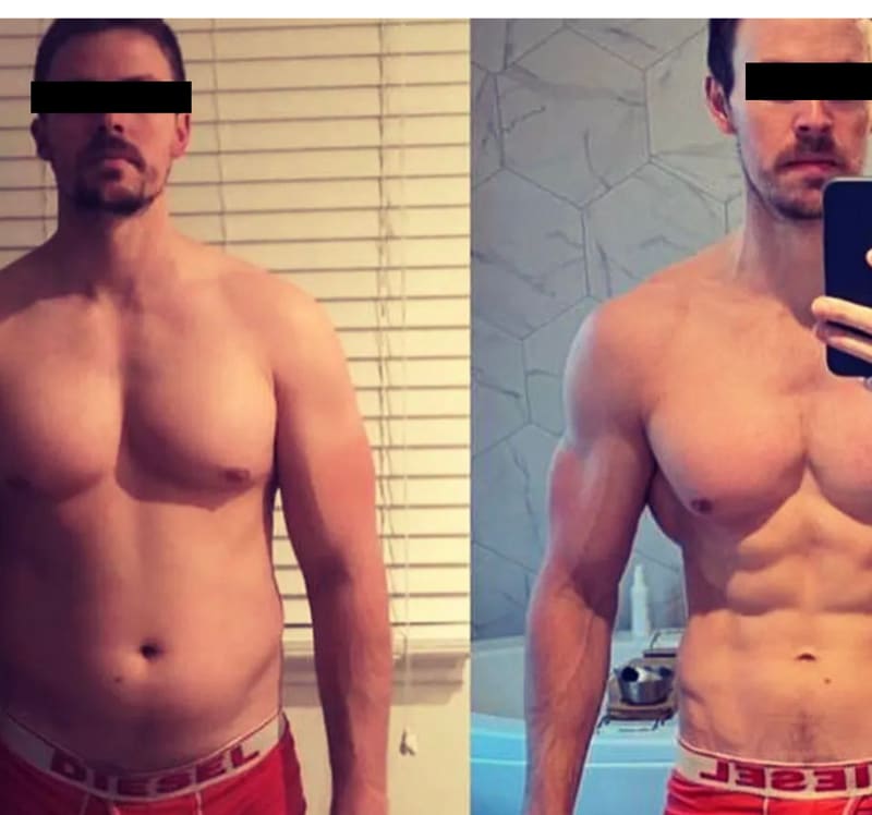 Client transformation before and after