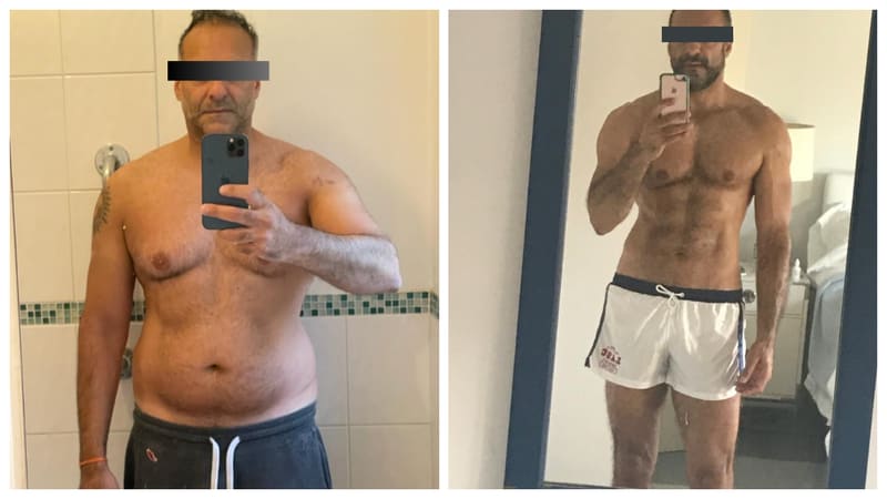 Client transformation before and after