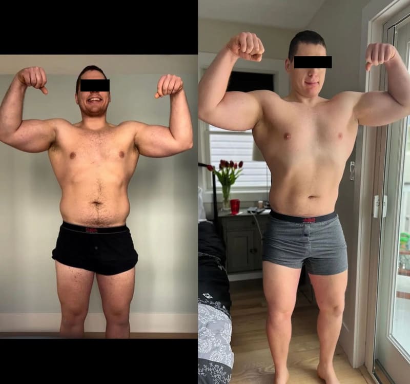 Client transformation before and after