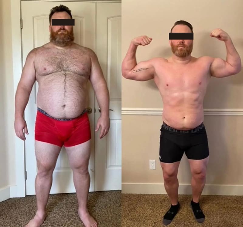 Client transformation before and after